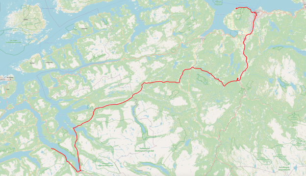 Flakk - Trondheim - EidsvÃ¥g i Romsdal