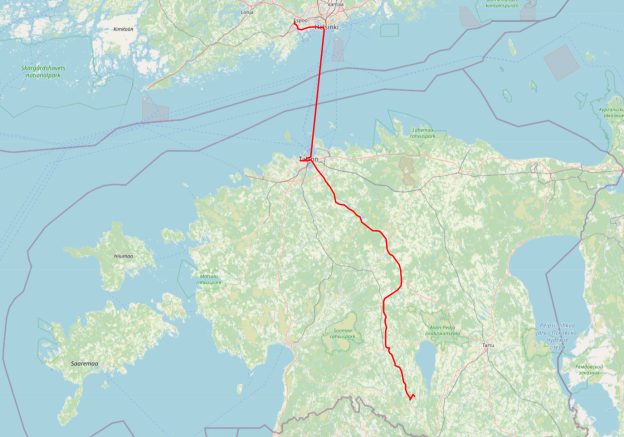 Espoo - Helsinki - Tallinna - Valga